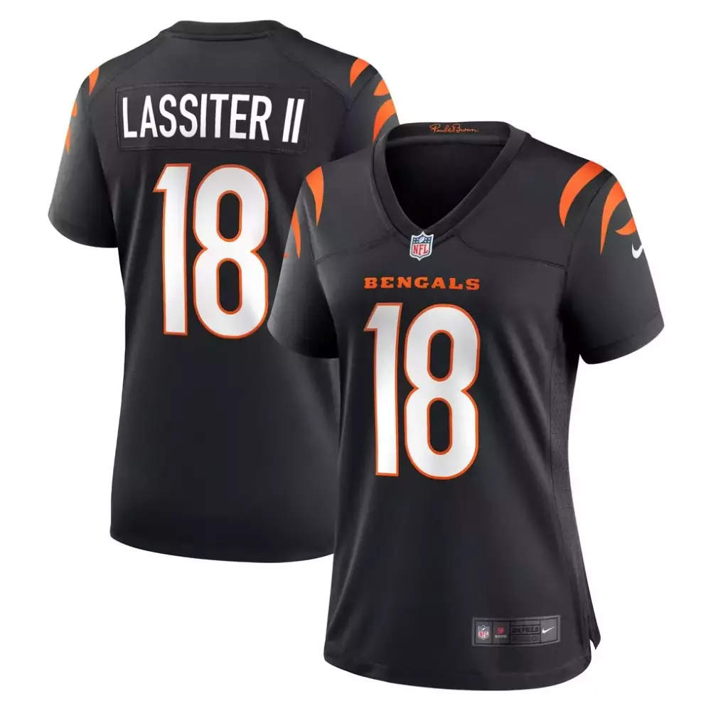 Harris Ii 18 Bengals Jersey Black Women Player Orange White Game