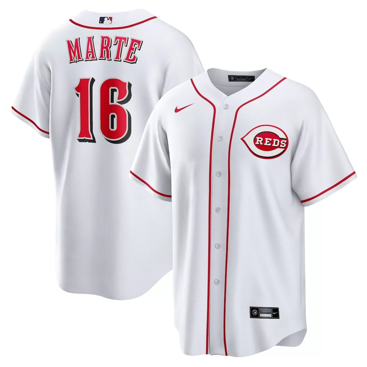Marte 16 Reds Jersey White Men Red Home