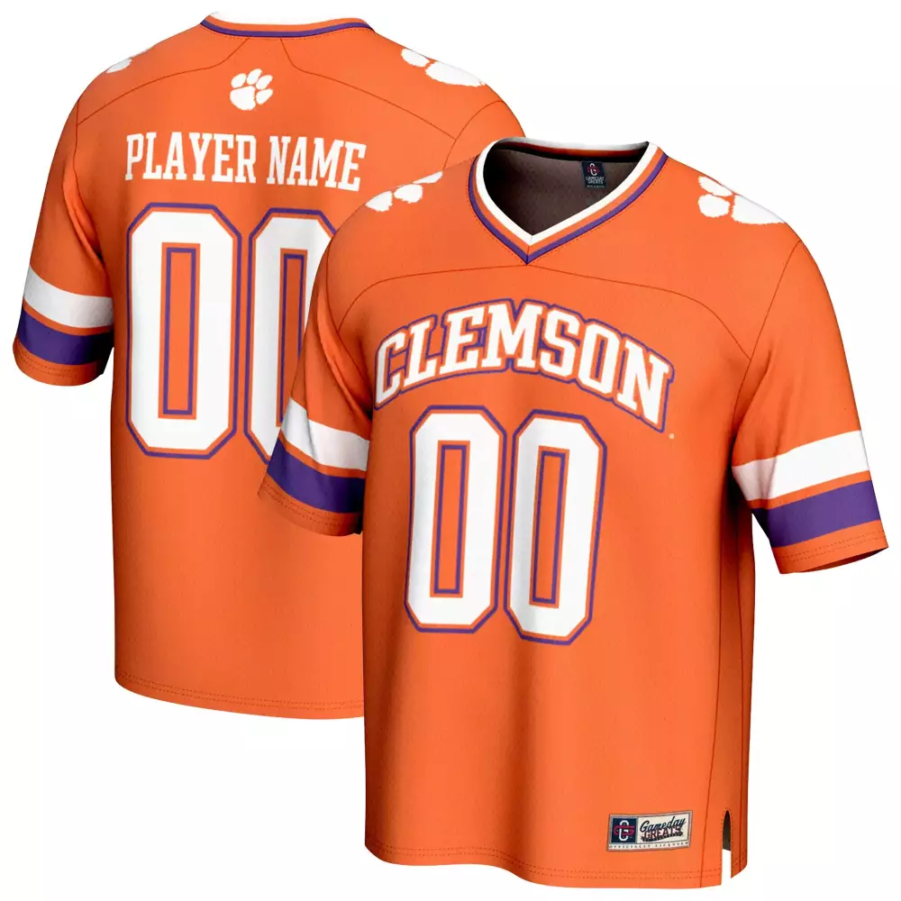 Clemson Tigers Jersey Orange Purple White Custom All Stitched Vapor
