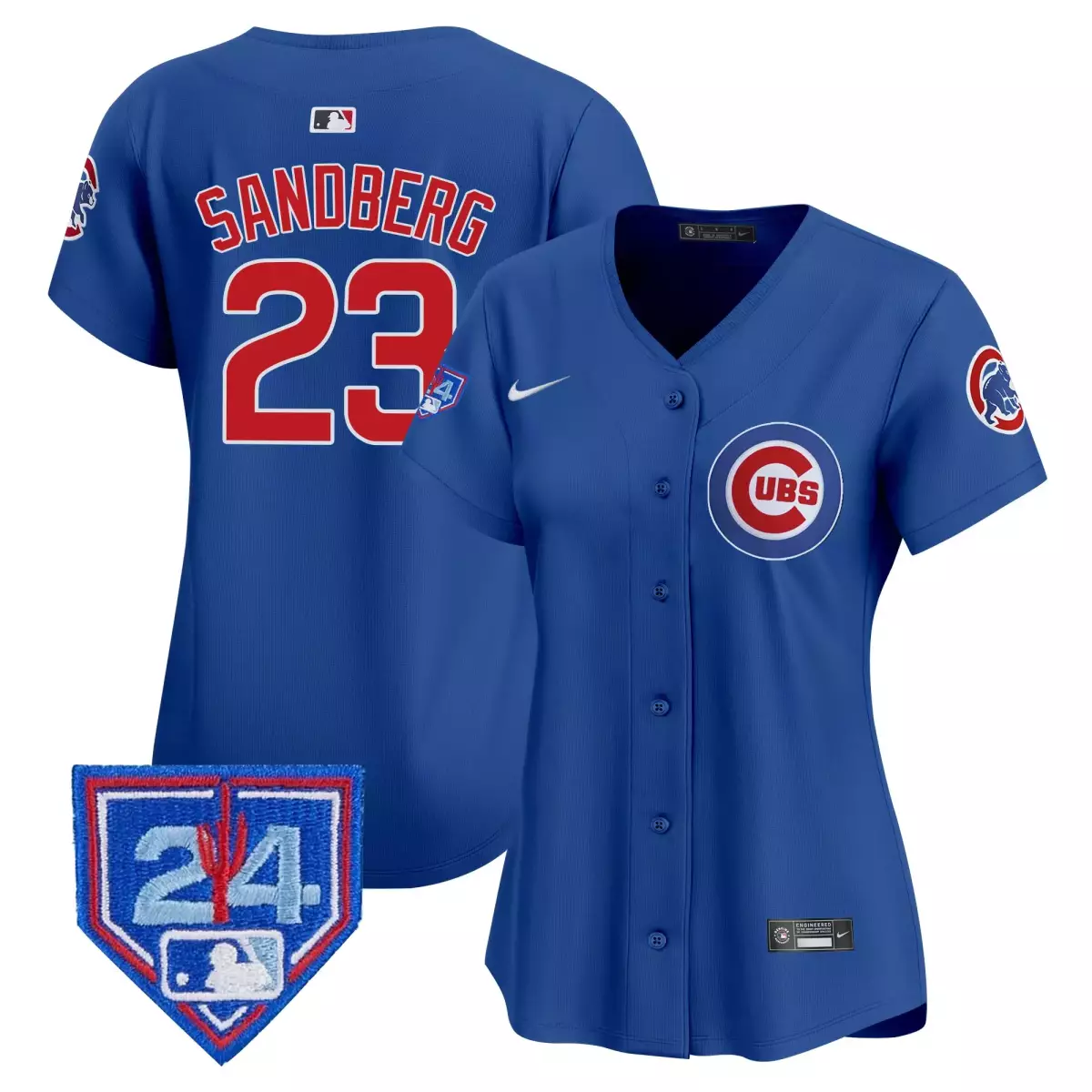 Sandberg Training 23 Cubs Jersey Blue Men Red White Vapor Premier Limited v2 All