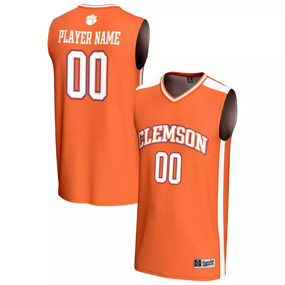 Clemson Tigers Jersey Orange Men White Purple Custom All Stitched Vapor