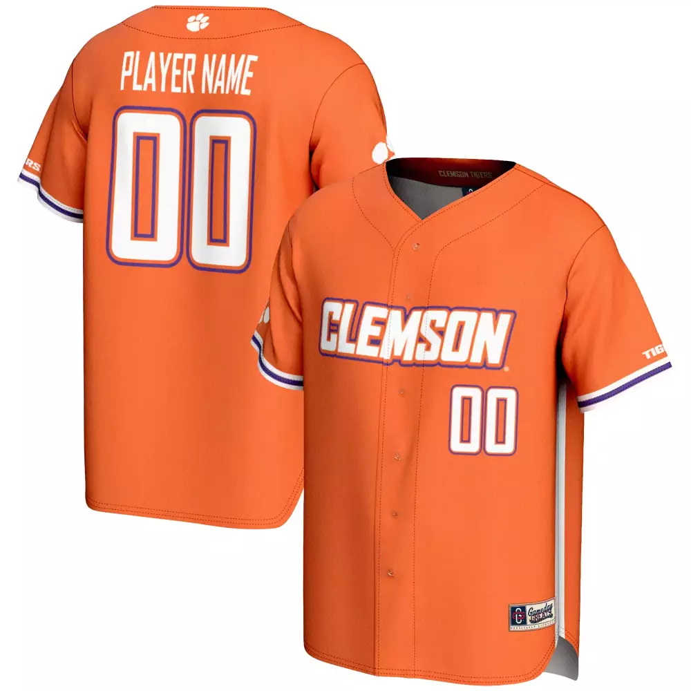 Clemson Tigers Jersey Orange White Purple Custom All Stitched Vapor