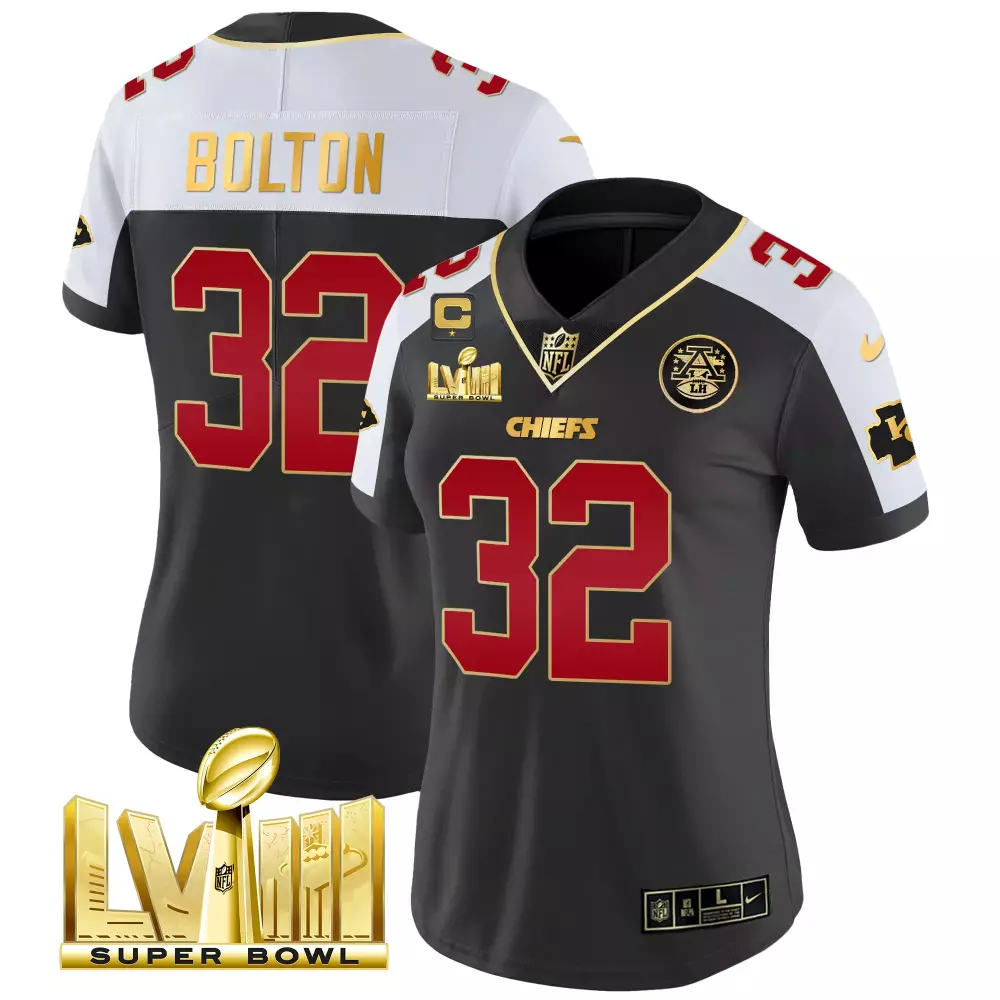 Nick Bolton 32 Chiefs Jersey Black Super Bowl Lvii 2022 Men Player Alternate Custom Design