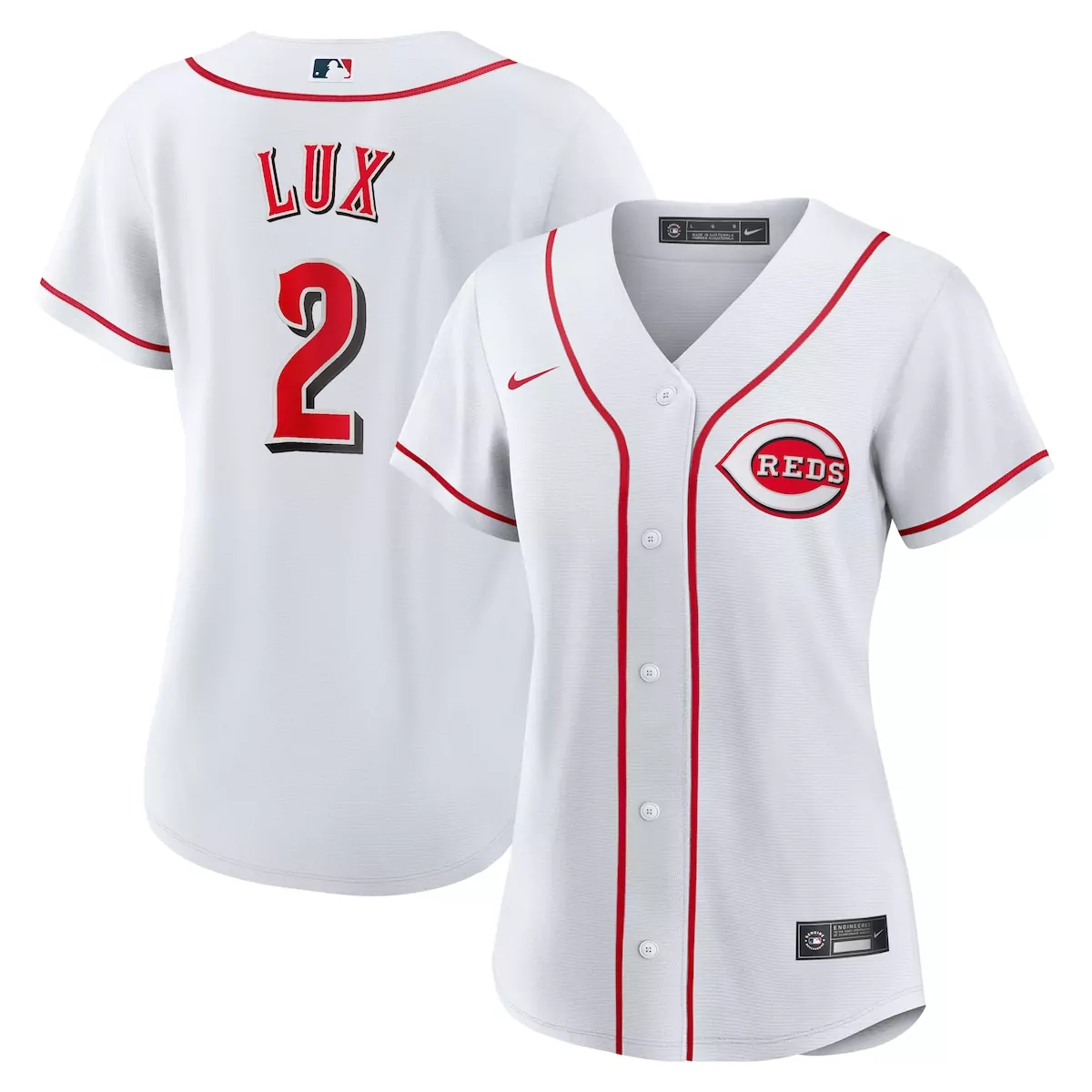 Gavin Lux 2 Reds Jersey White Women Red Home