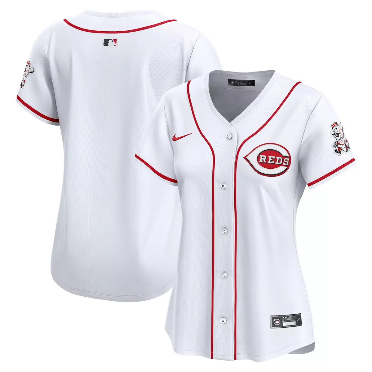 Nick Castellanos 2 Jersey White Cincinnati Reds Batterman Women Red Home Limited