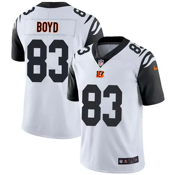 Tyler Boyd 83 Bengals Jersey White Men Game Alternate Black Rush Vapor Limited All