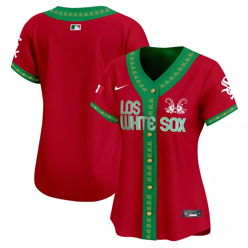 White Sox Chicago Jersey Red Los Mexico Flag Women Green Vapor Premier Limited All