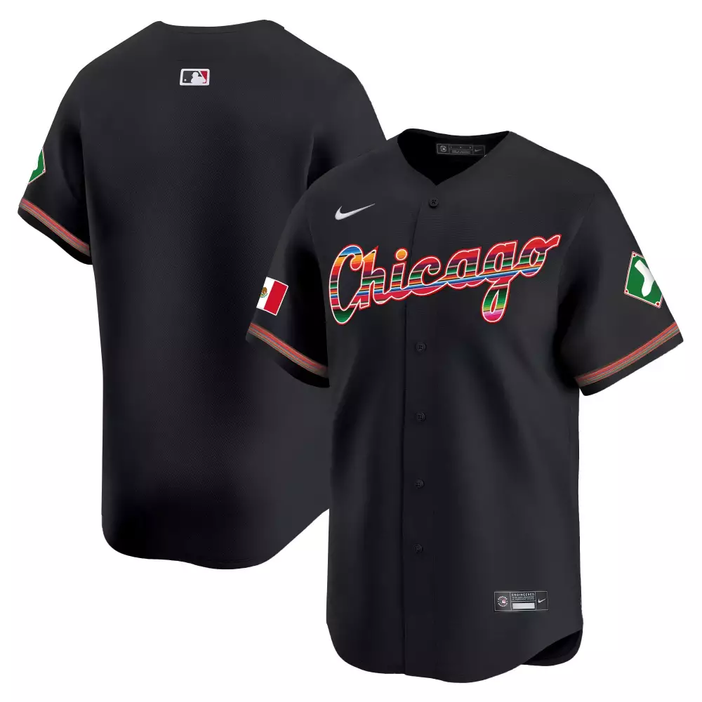 Unavailable Chicago Jersey Black City Connect Mexico Flag Green Shamrock White 2023