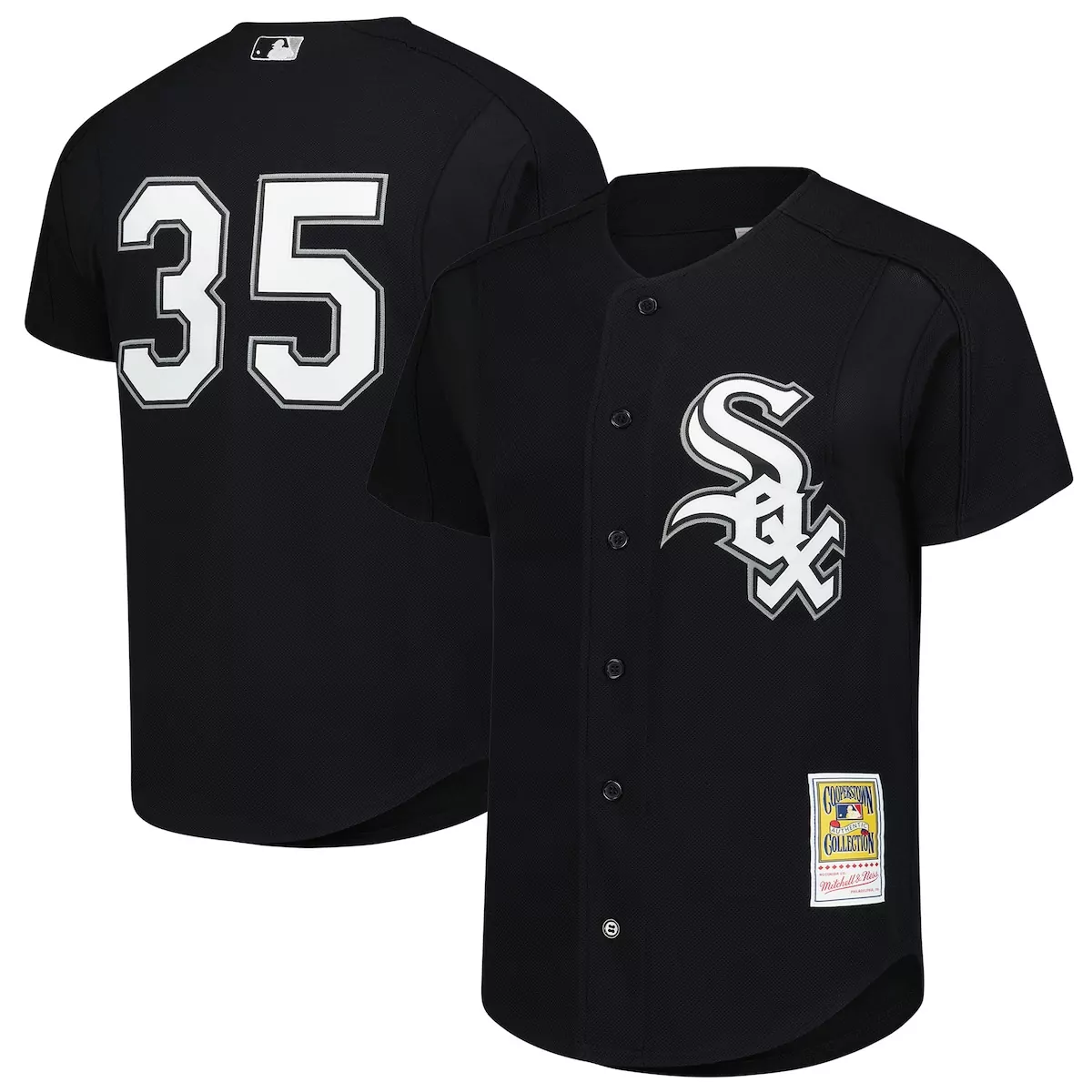 Frank Thomas 35 Chicago White Sox Jersey Black Cooperstown Collection Men