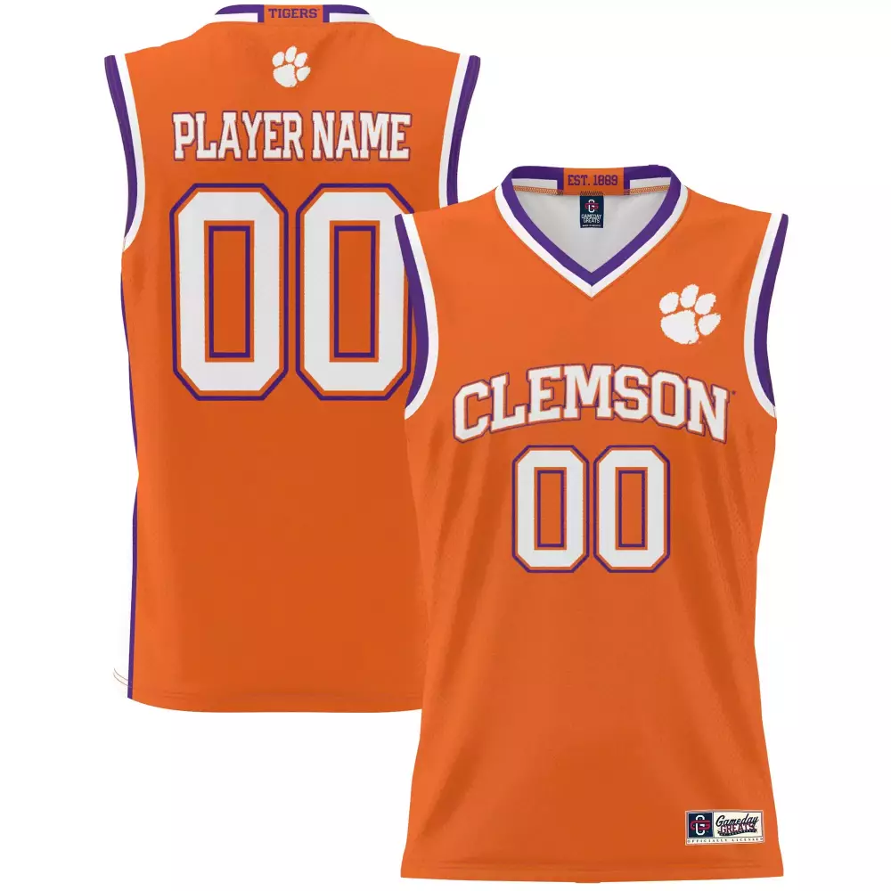 Clemson Tigers Jersey Orange Purple White Custom All Stitched Vapor