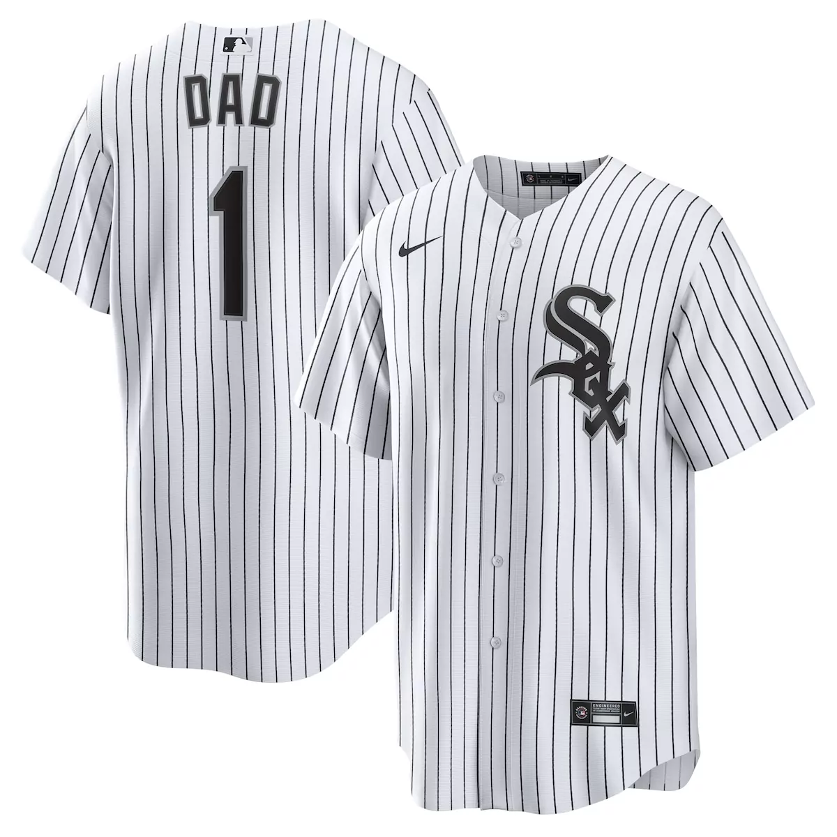 Dad 1 Chicago White Sox Jersey Men Black Home