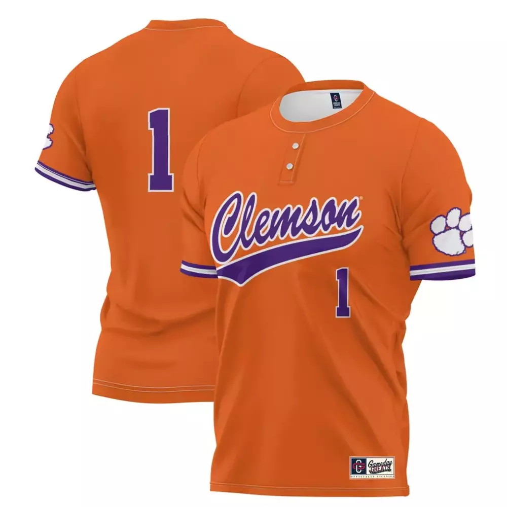 Clemson 1 Jersey Orange Purple White Gameday