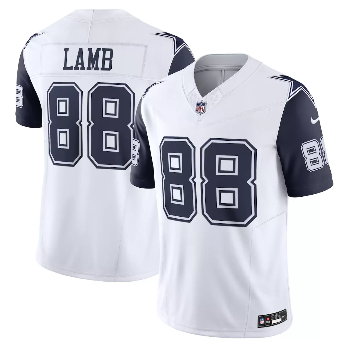 Ceedee Lamb 88 Dallas Cowboys Jersey White Men Player Alternate Navy Blue Vapor Limited