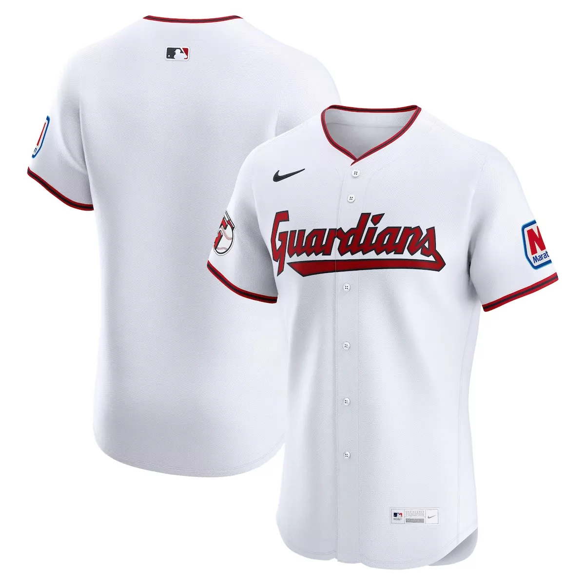 Cleveland Guardians Jersey White City Connect Men Red Navy Home Elite