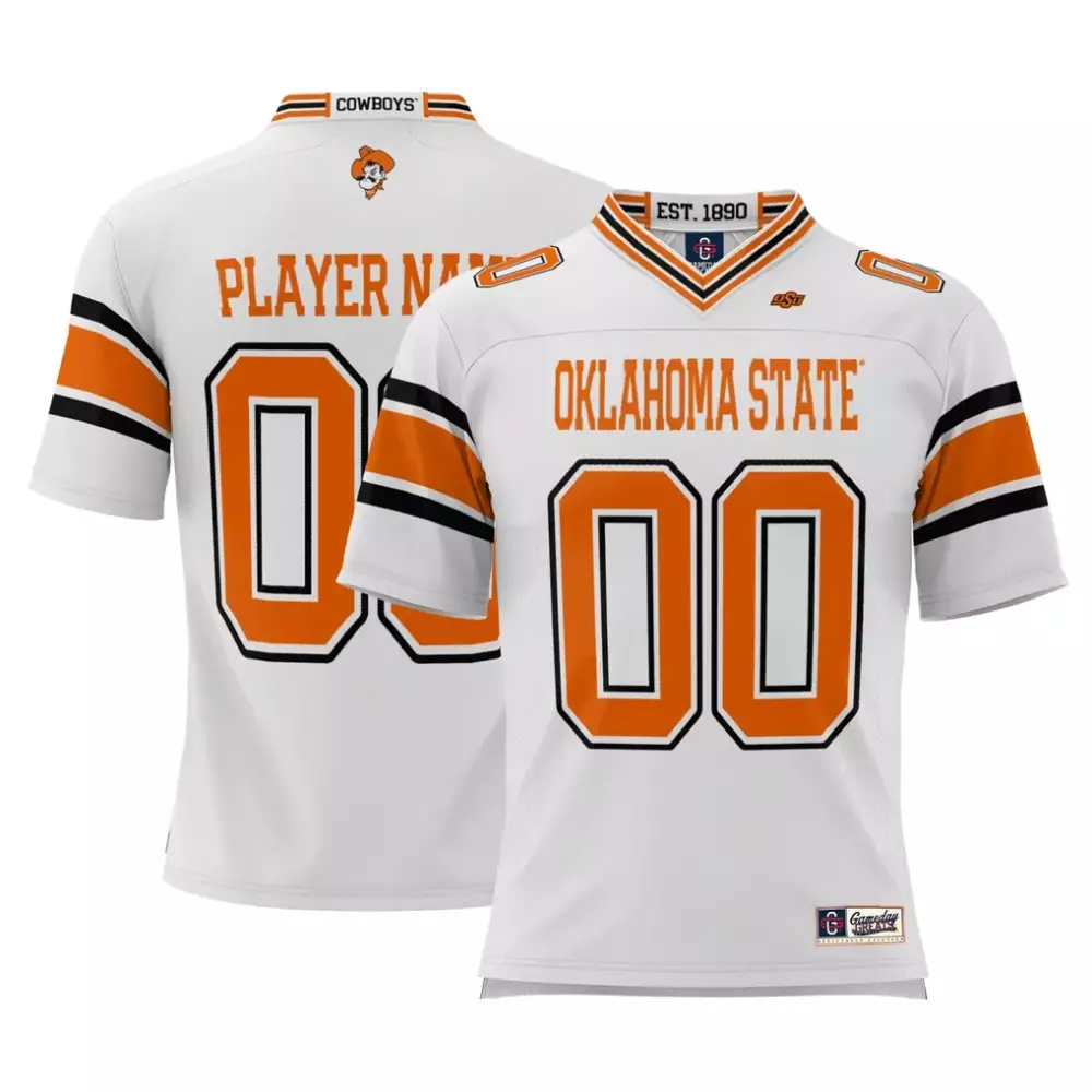 Oklahoma State Cowboys Jersey White Osu Men Orange Black Gameday