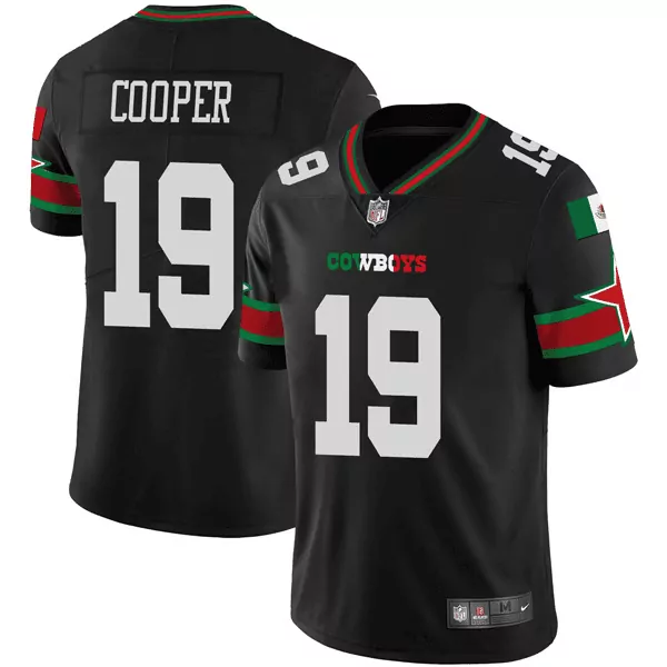 Amari Cooper 19 Cowboys Jersey Black Mexico Men White Red Green All Stitched Vapor