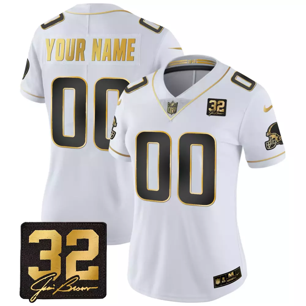 Custom New Orleans Saints Jersey White 1972-2022 50th Season 75th Anniversary Women