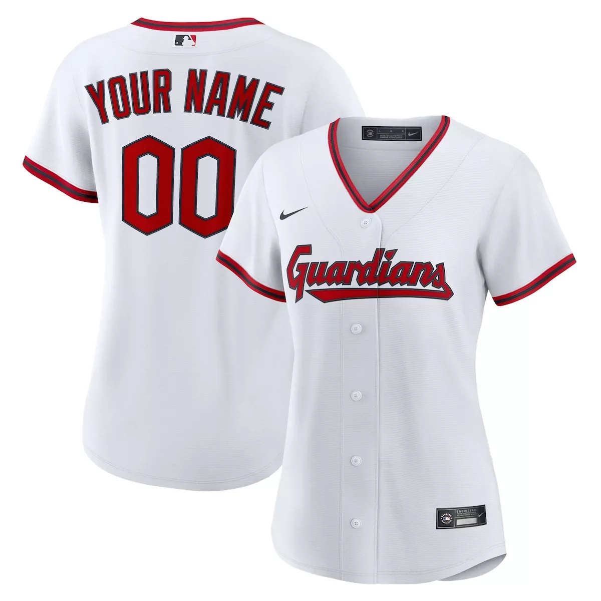 Custom Guardians Jersey White Women Red Black Home