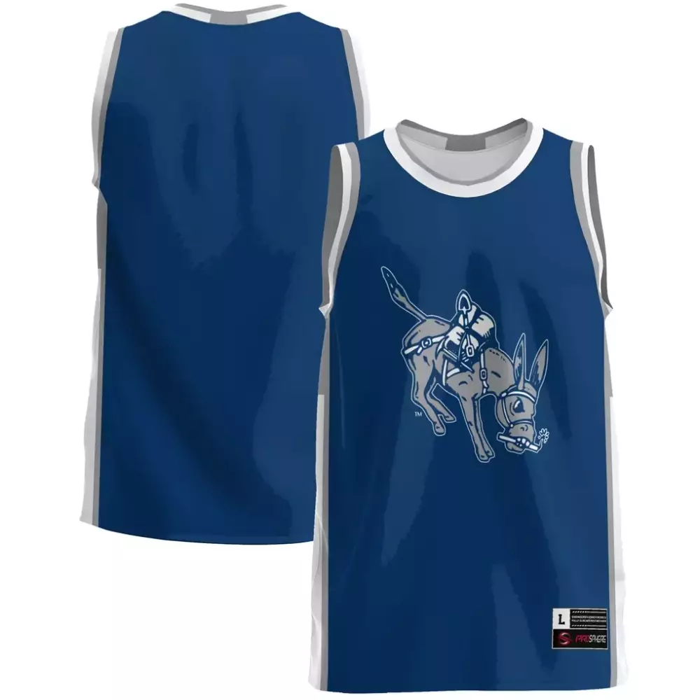 Custom Washington Jersey Blue Men White Gray Gameday