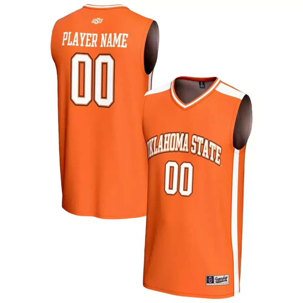 Oklahoma State Jersey Orange Men White Gameday Fashion