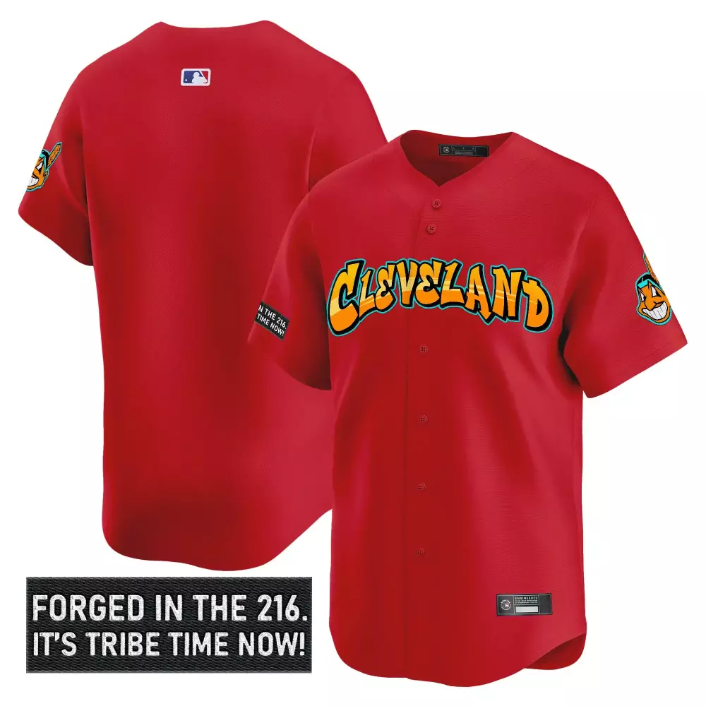 Custom Cleveland Guardians Jersey Red City Connect Men Orange Teal Vapor