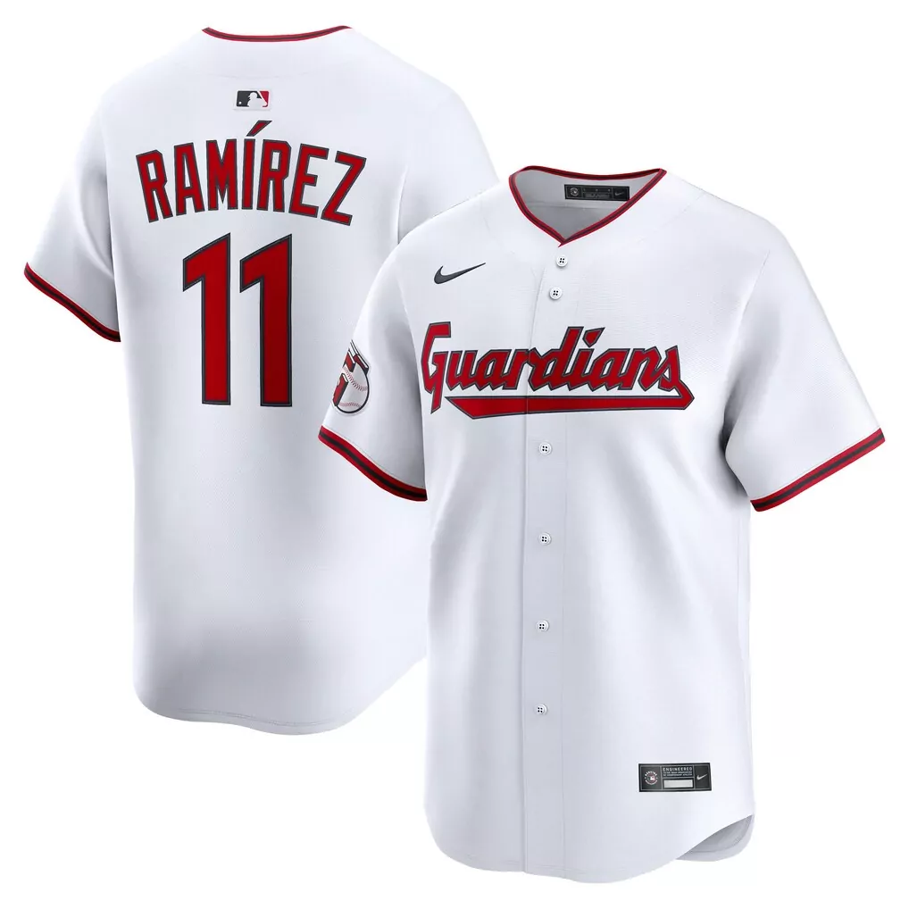 Jos Ram 11 Guardians Jersey White Men Red Home Limited