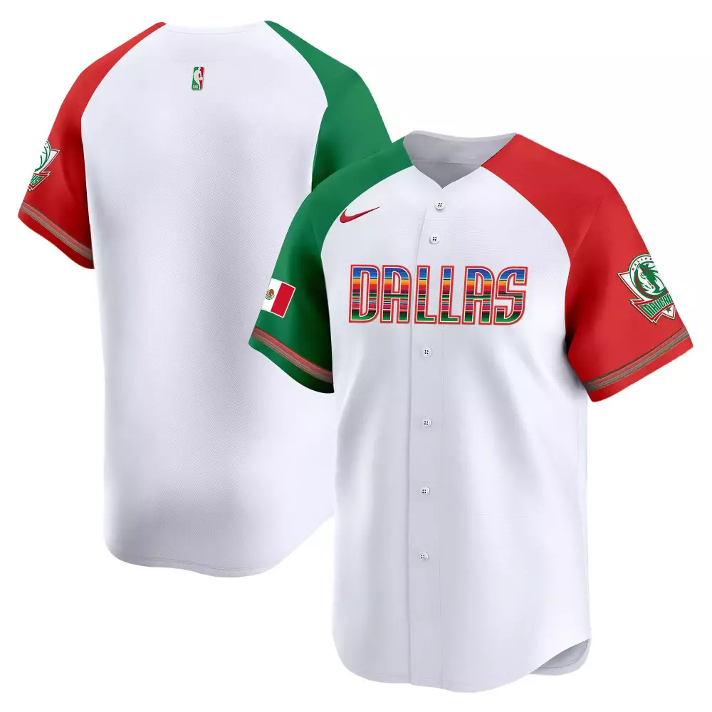 Dallas Mavericks Jersey Black Hispanic Heritage Mexico Flag Men Alternate Multicolor Dallas Mavericks Jersey Black Hispanic Heritage Mexico Flag Men Alternate Multicolor