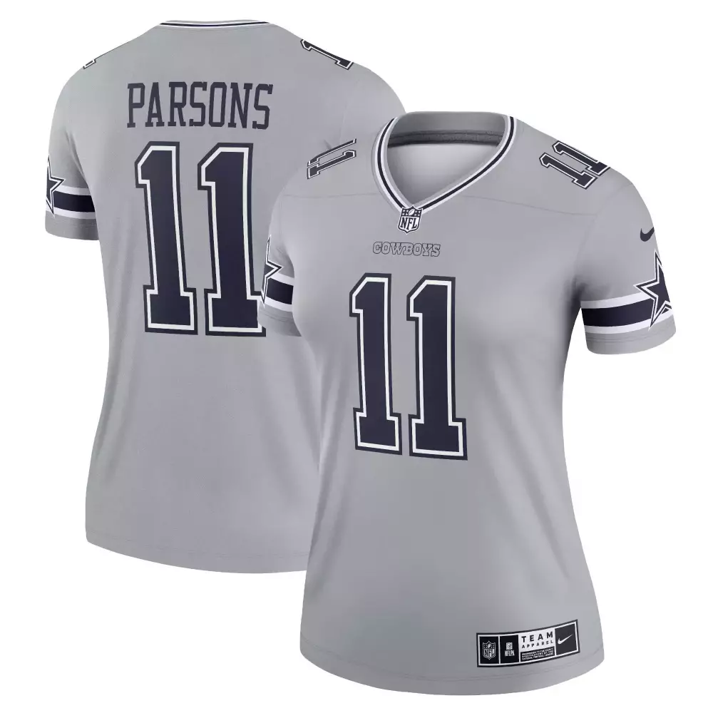Micah Parsons 11 Cowboys Jersey Gray Men Alternate Navy Blue White