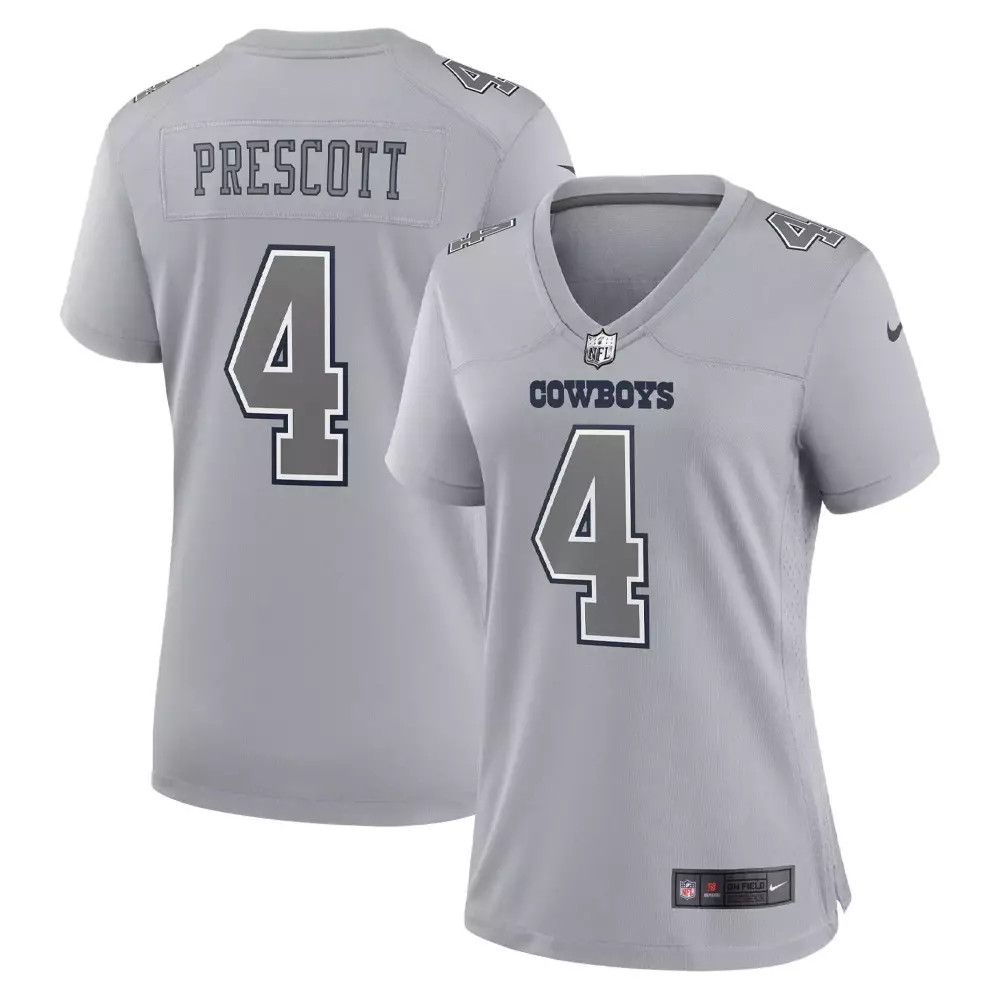 Dak Prescott 4 Cowboys Jersey Gray Women Alternate Navy Blue White Fashion Game All