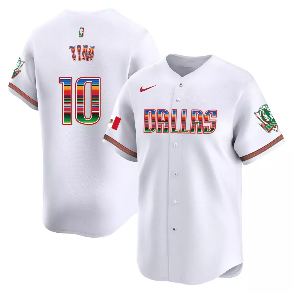 Tim Hardaway 10 Dallas Jersey White Cinco De Mayo Mexican Flag 2023 Men Custom Design