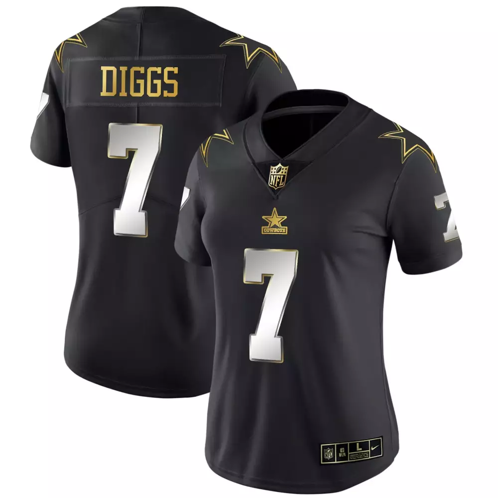 Trevon Diggs 7 Cowboys Jersey Black Women Standard Gold Silver Limited Throwback