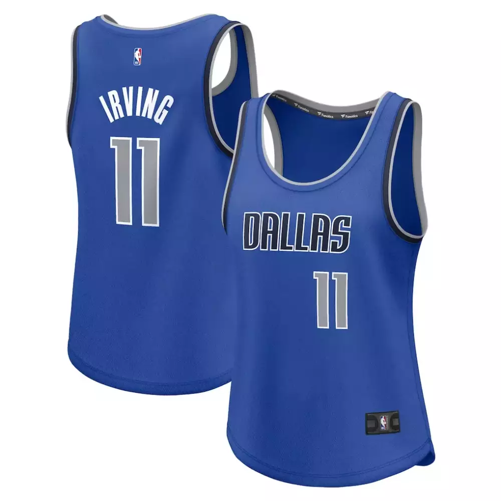 Kyrie Irving 11 Dallas Mavericks Jersey Blue Men White Grey Icon