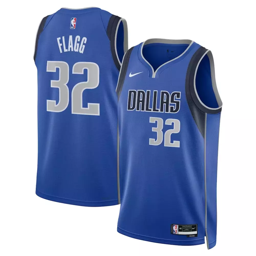 Cooper Flagg 32 Dallas Mavericks Jersey Blue Men NBA Grey Dark Unisex Swingman Icon