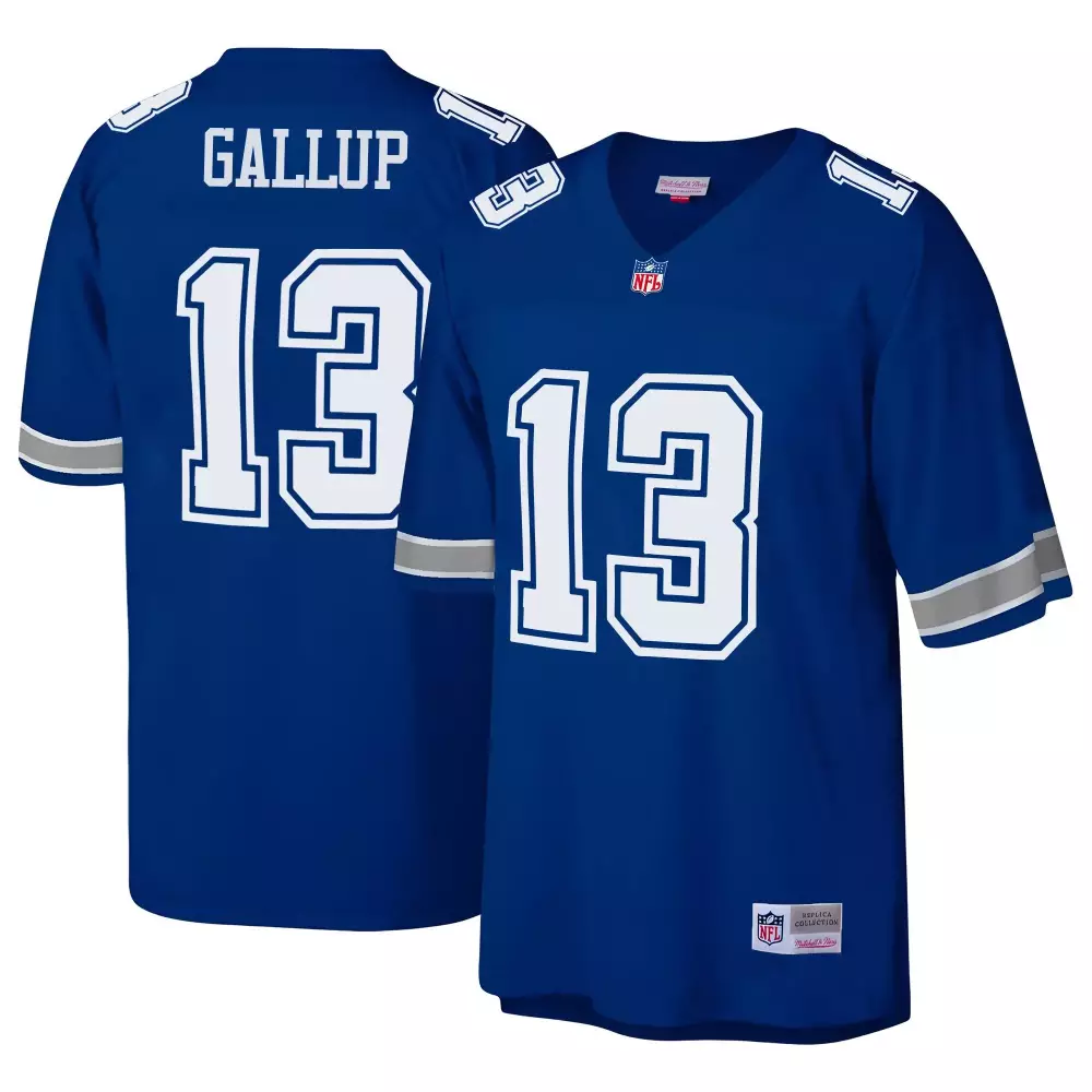 Michael Gallup 13 Dallas Cowboys Jersey Royal Blue Men Replica White Silver All Stitched