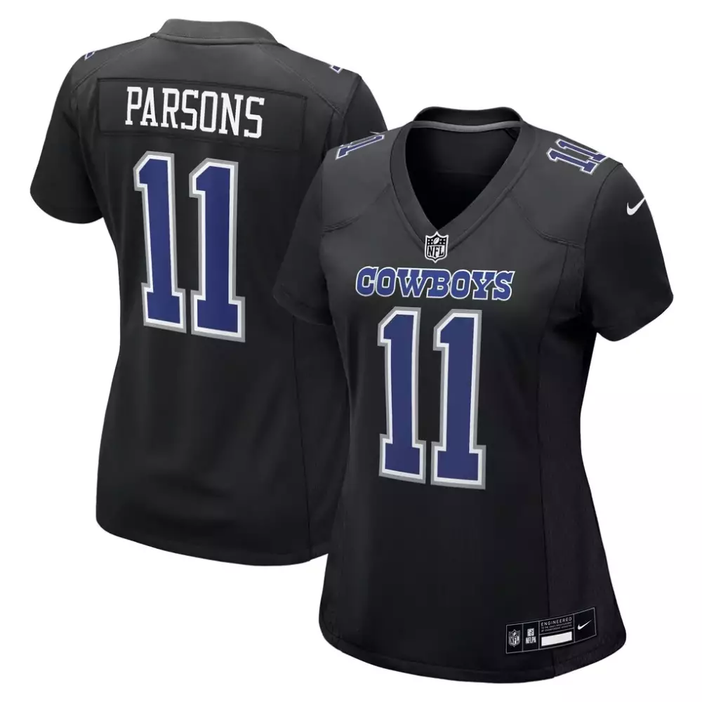 Micah Parsons 11 Cowboys Jersey Black Women Replica Royal Blue White Fashion Game