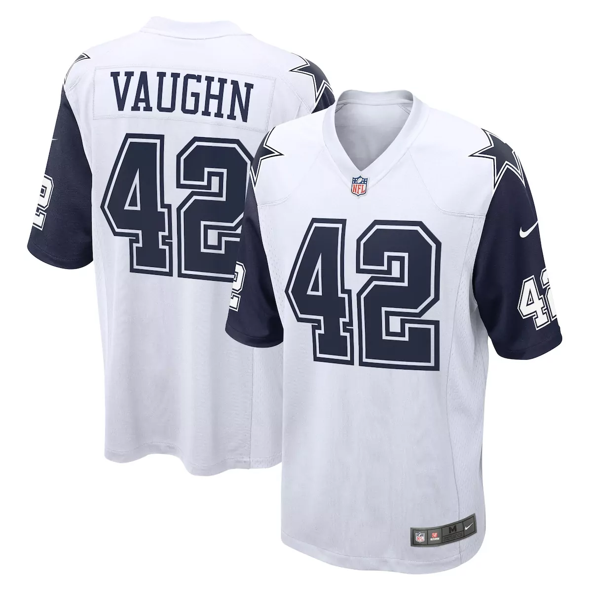 Deuce Vaughn 42 Dallas Cowboys Jersey White Men Replica Navy Blue Alternate Game