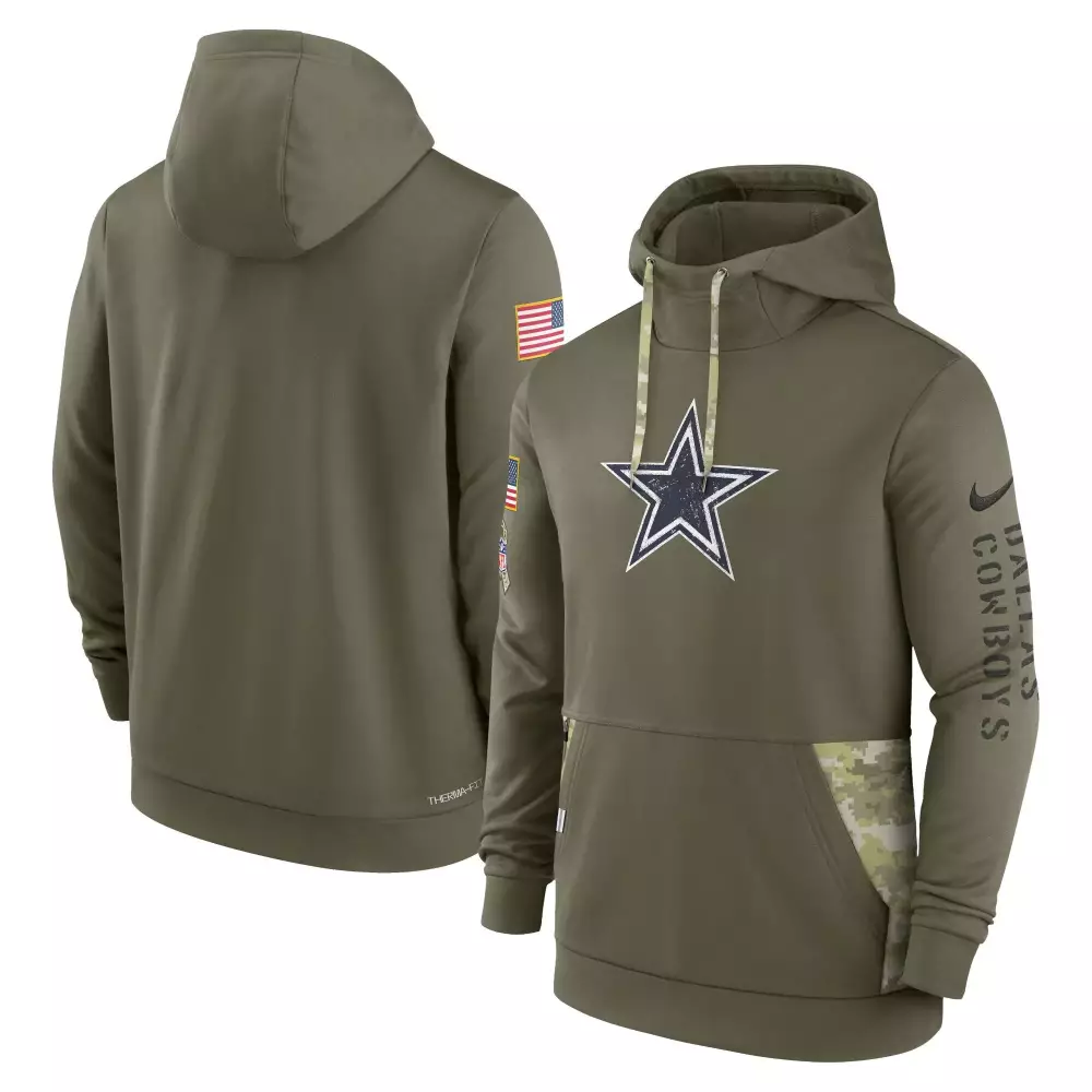 Dak Prescott 4 Dallas Cowboys Jersey Olive Green Salute To Service American Flag