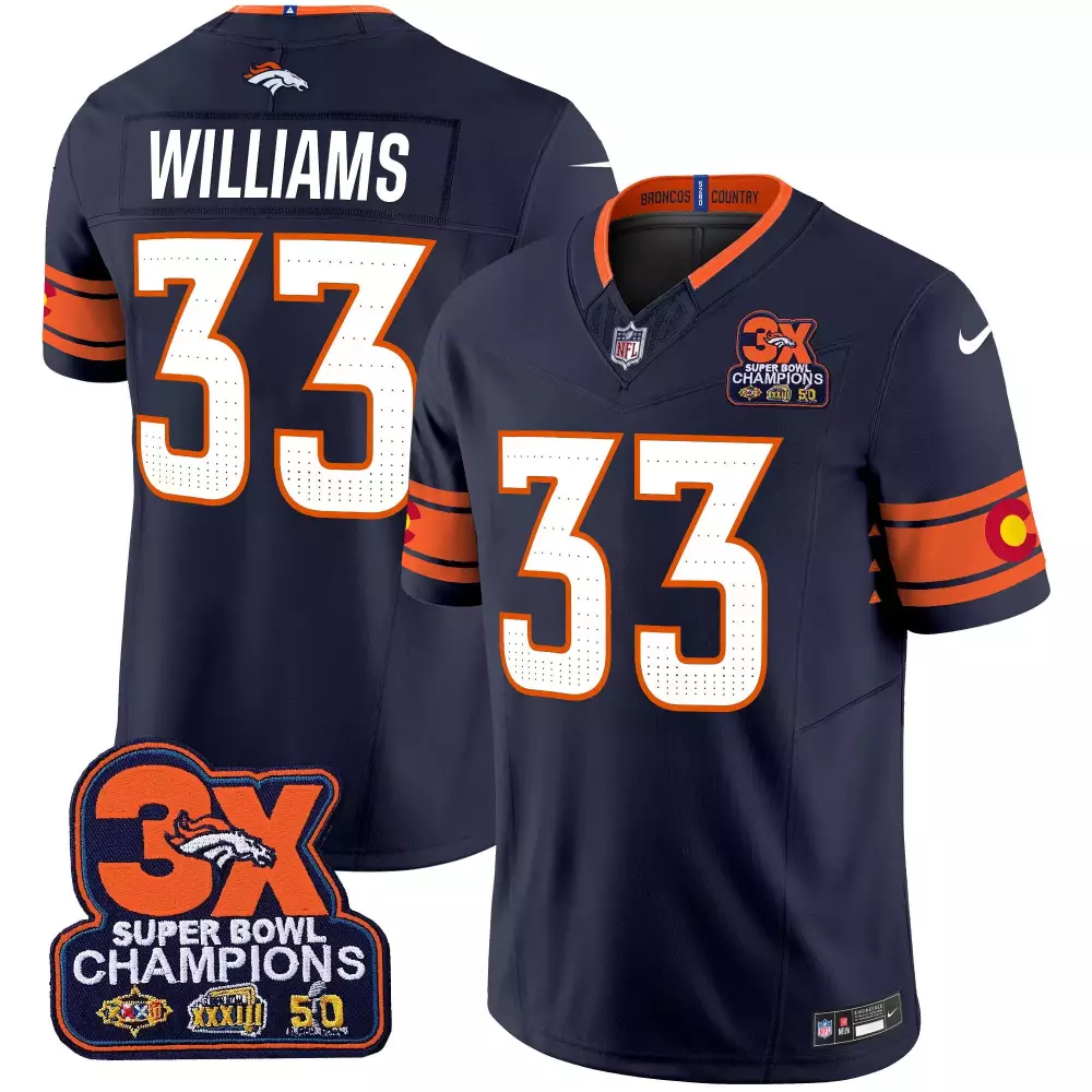 Javonte Williams Jersey Vapor Limited All Stitched