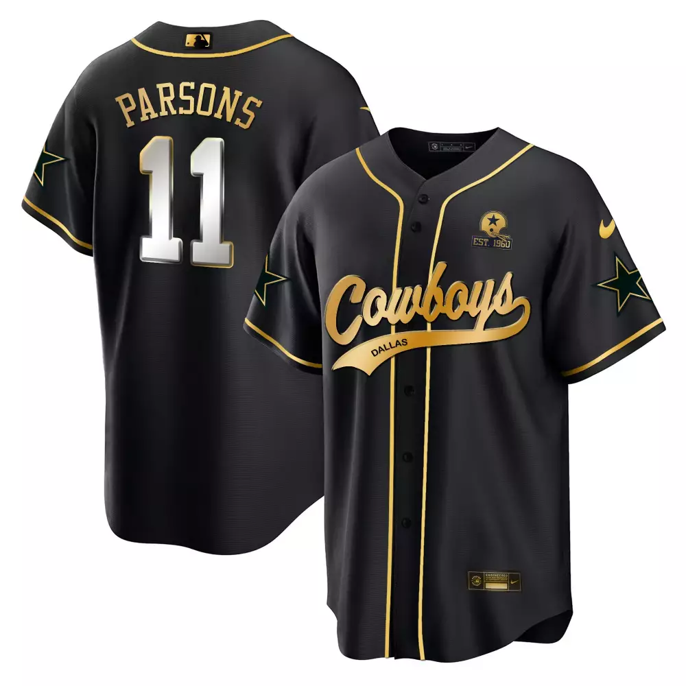 Micah Parsons 11 Dallas Cowboys Jersey Black Men Alternate Gold All Stitched Vapor