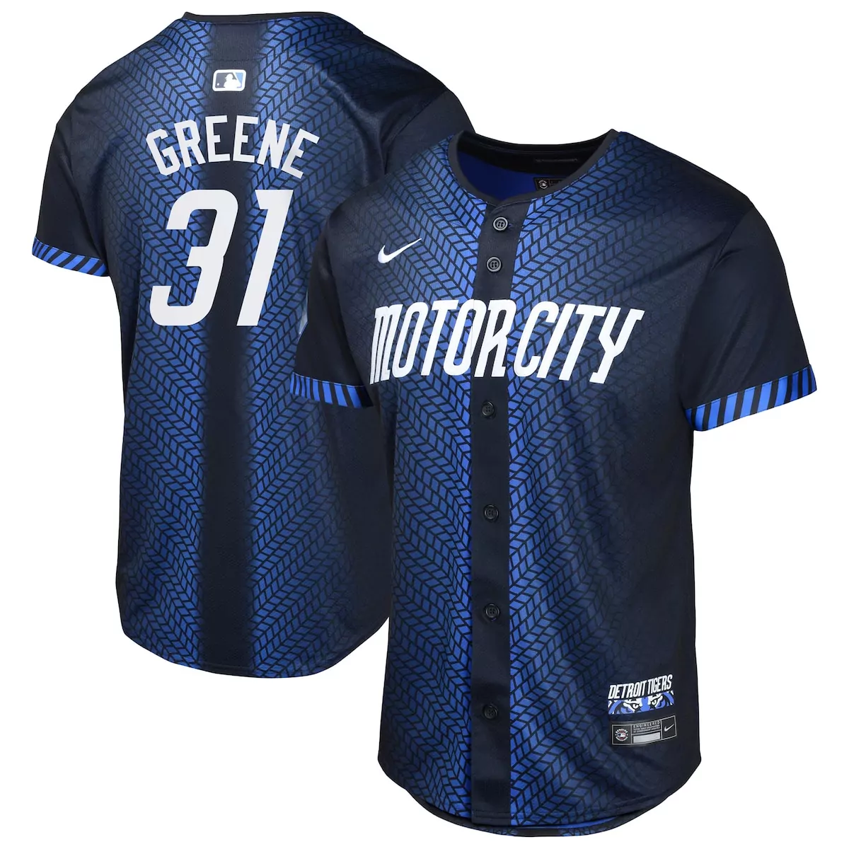 Riley Greene 31 Detroit Tigers Jersey Navy Blue Motor City Team Engineered Men Custom Design
