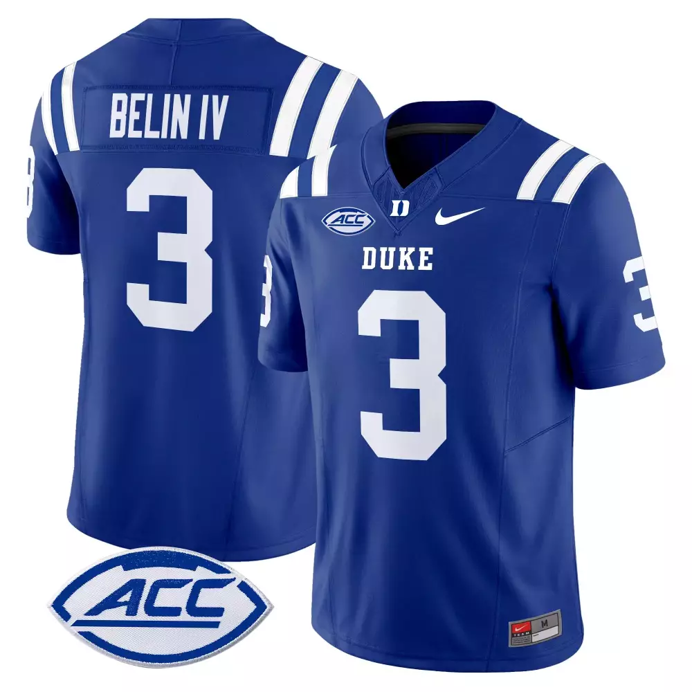 Bennett Iv 3 Duke Jersey Blue Men White Vapor All Stitched