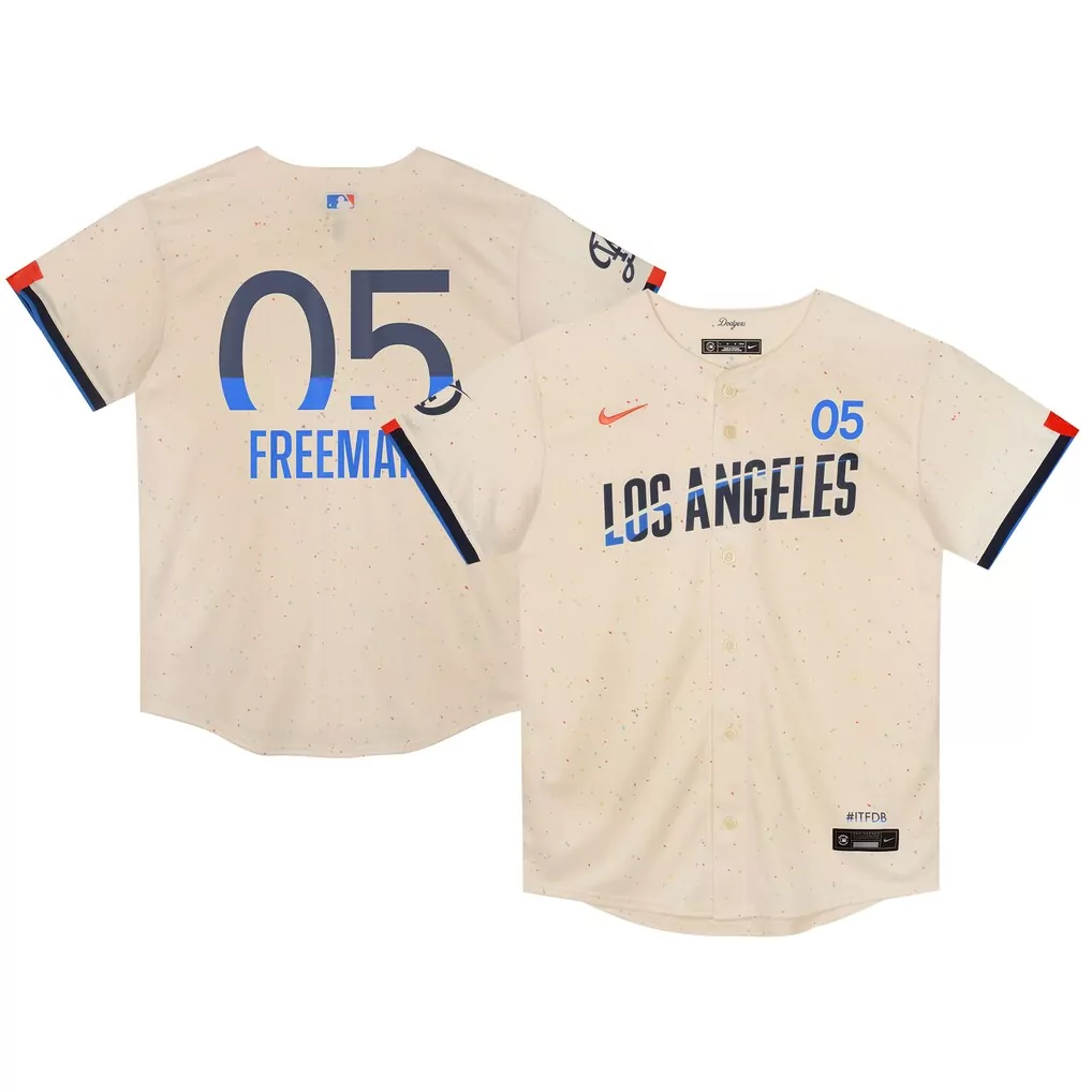 Freddie Freeman 5 Dodgers Jersey Cream Men Alternate Blue Red Orange Limited