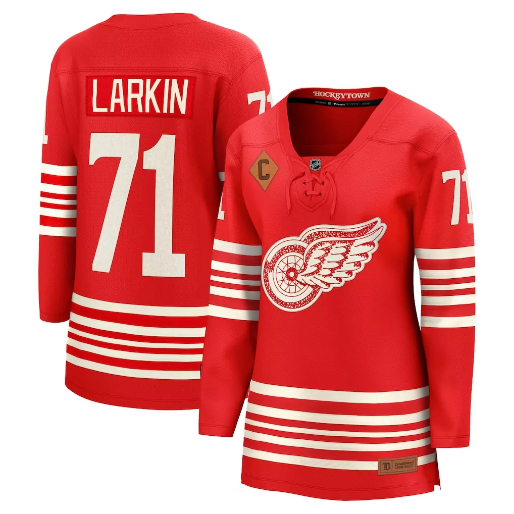 Dylan Larkin 71 Detroit Red Wings Jersey Hockeytown Men White Breakaway