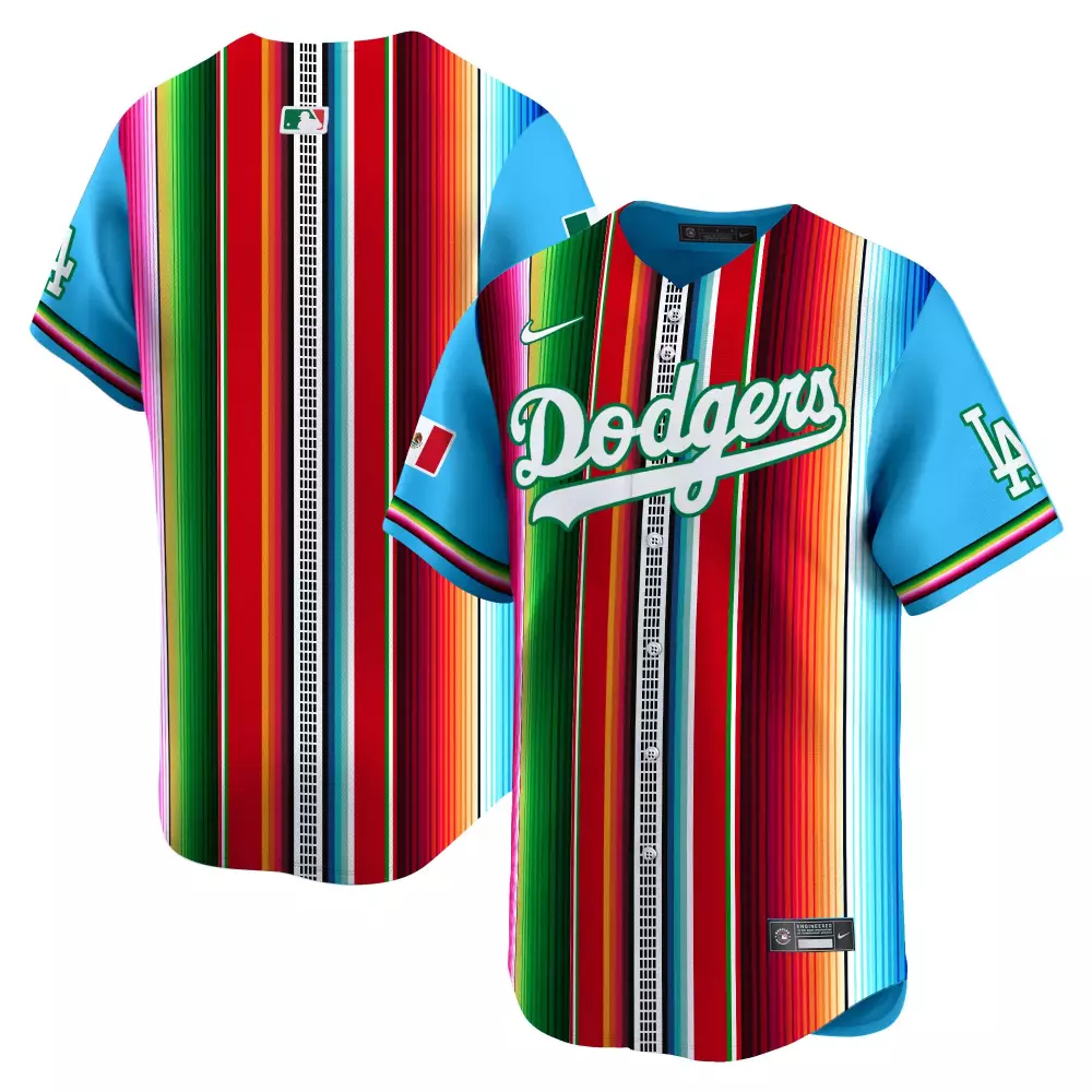 Shohei Ohtani 17 Jersey Light Blue Cinco De Mayo Los Angeles Dodgers Mexico Flag