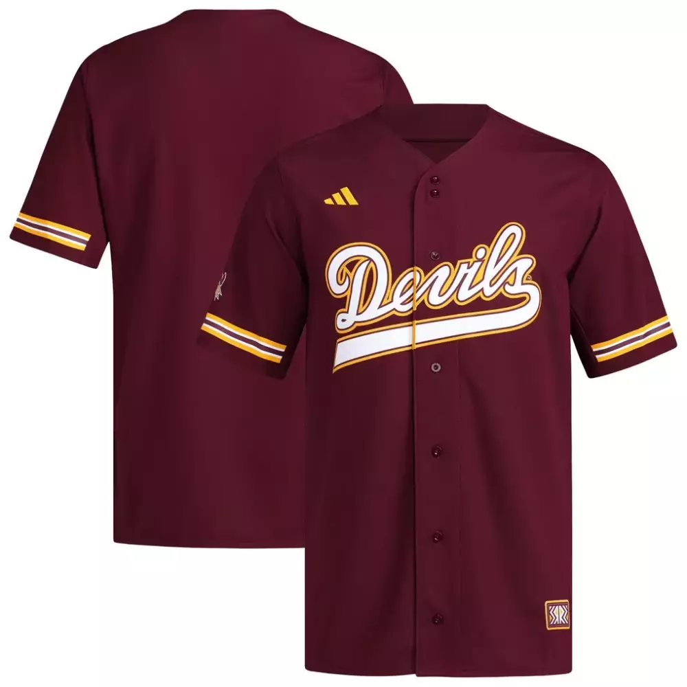 State Sun Jersey Maroon Arizona Devils Men Yellow White