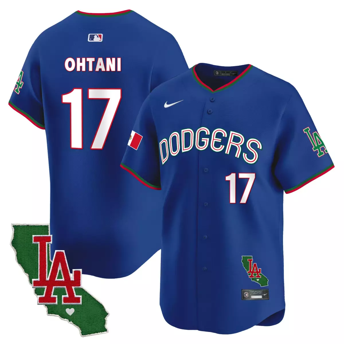 Shohei Ohtani 17 Dodgers Jersey Blue City Connect Los Angeles California 2023 Men