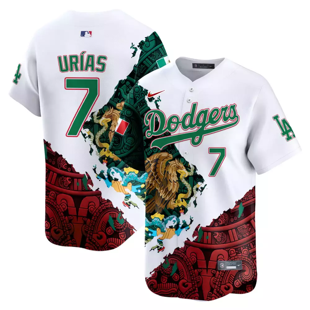 Julio Urias 7 Los Angeles Dodgers Jersey White Mexico City Series 2023 Men Alternate