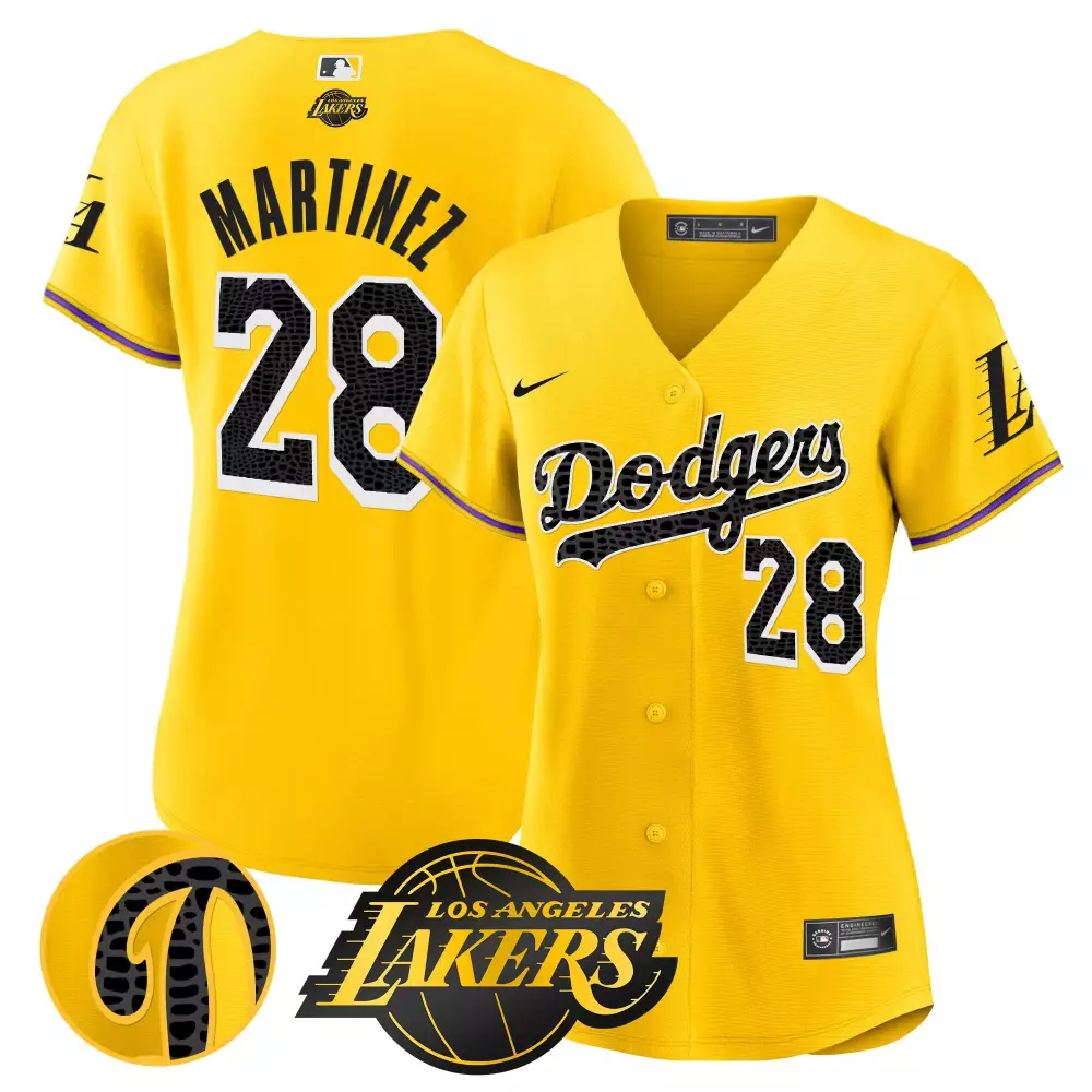 Jd Martinez 28 Los Angeles Lakers Jersey Yellow City Connect 2023 Men Split Design