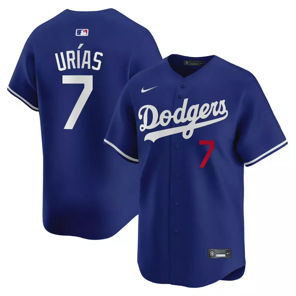 Julio Urias 7 Dodgers Jersey Royal Blue Men Replica White Red Vapor Premier Limited