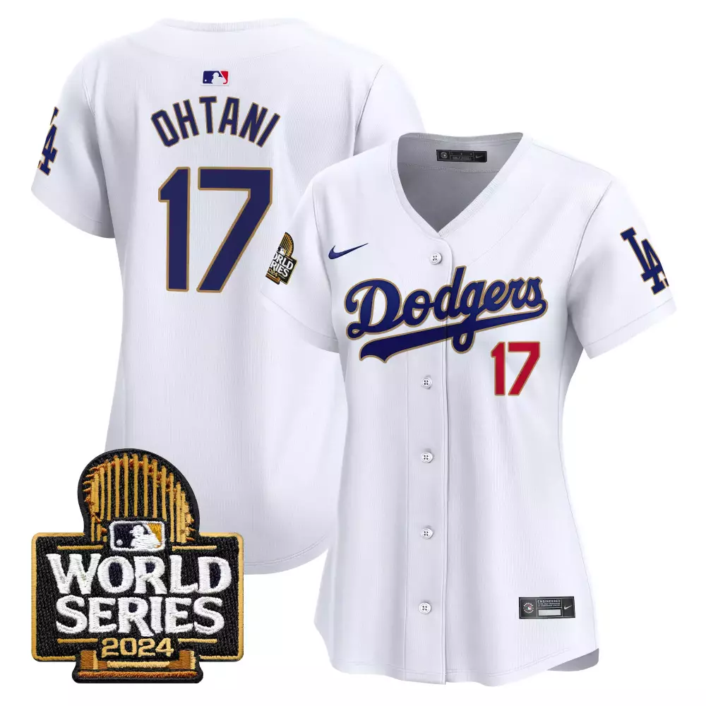 Shohei Ohtani 17 Dodgers Jersey White World Series 2024 Men Blue Red Vapor Premier